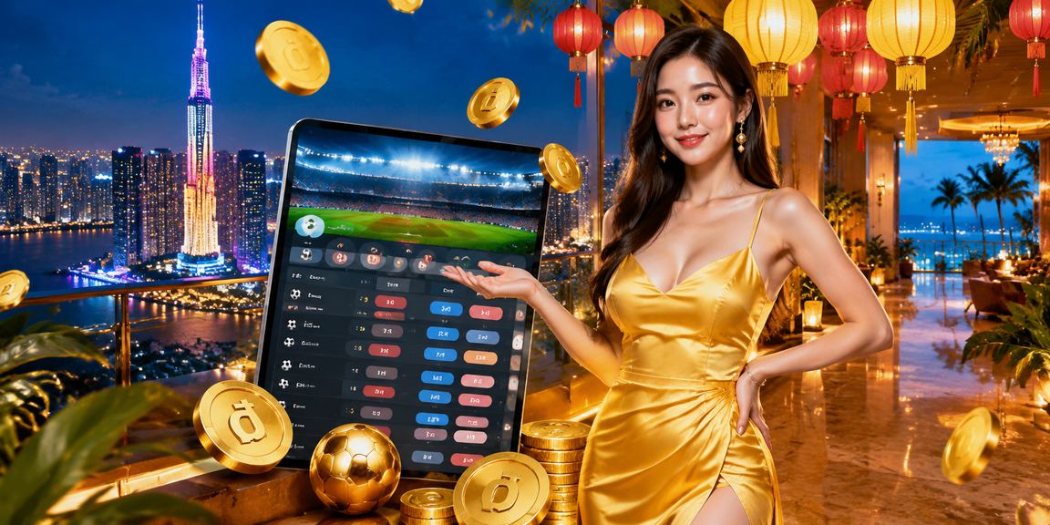 Người dùng tại TP. Hồ Chí Minh truy cập nền tảng cá cược trực tuyến vào buổi tối tại chợ đêm